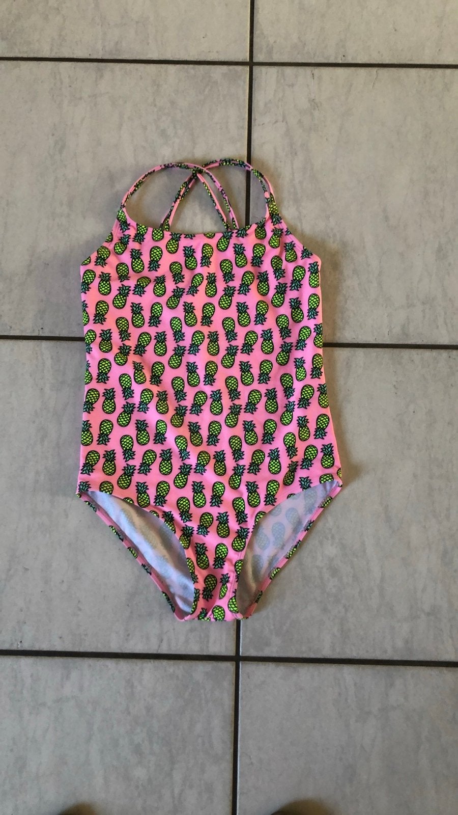 Zeeman badpak maat 170 met ananasprint, Kinderen en Baby's, Kinderkleding | Maat 170, Ophalen, Zo goed als nieuw, Meisje, Sport- of Zwemkleding