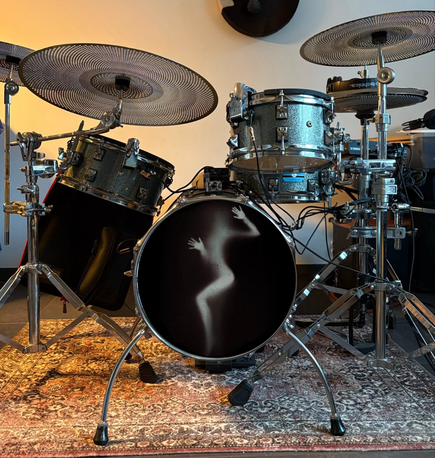 Customized Odery CaféKit  / Yamaha EAD10 / Zildjian L80, Muziek en Instrumenten, Drumstellen en Slagwerk, Ophalen, Zo goed als nieuw