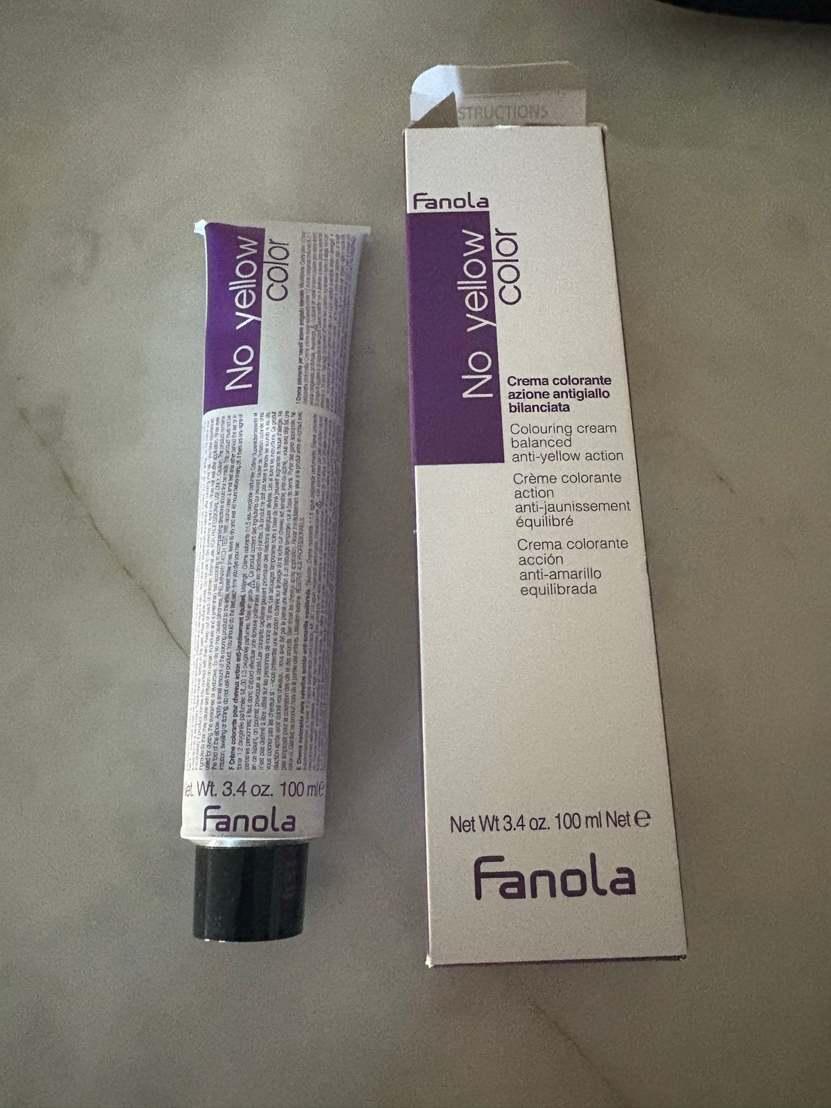 Fanola No Yellow Color - Anti-gele haarkleuring 100ml, Ophalen of Verzenden, Nieuw, Overige typen