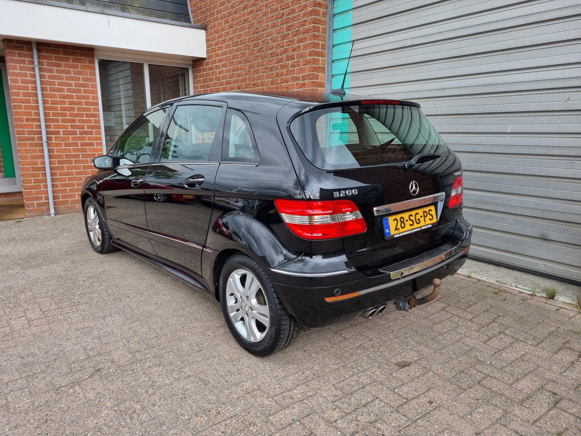 Mercedes-Benz B-klasse 200 Turbo 5-deurs automaat Bj:2006 NA, Auto's, Mercedes-Benz, Gebruikt, 4 cilinders, 400 kg, Zwart