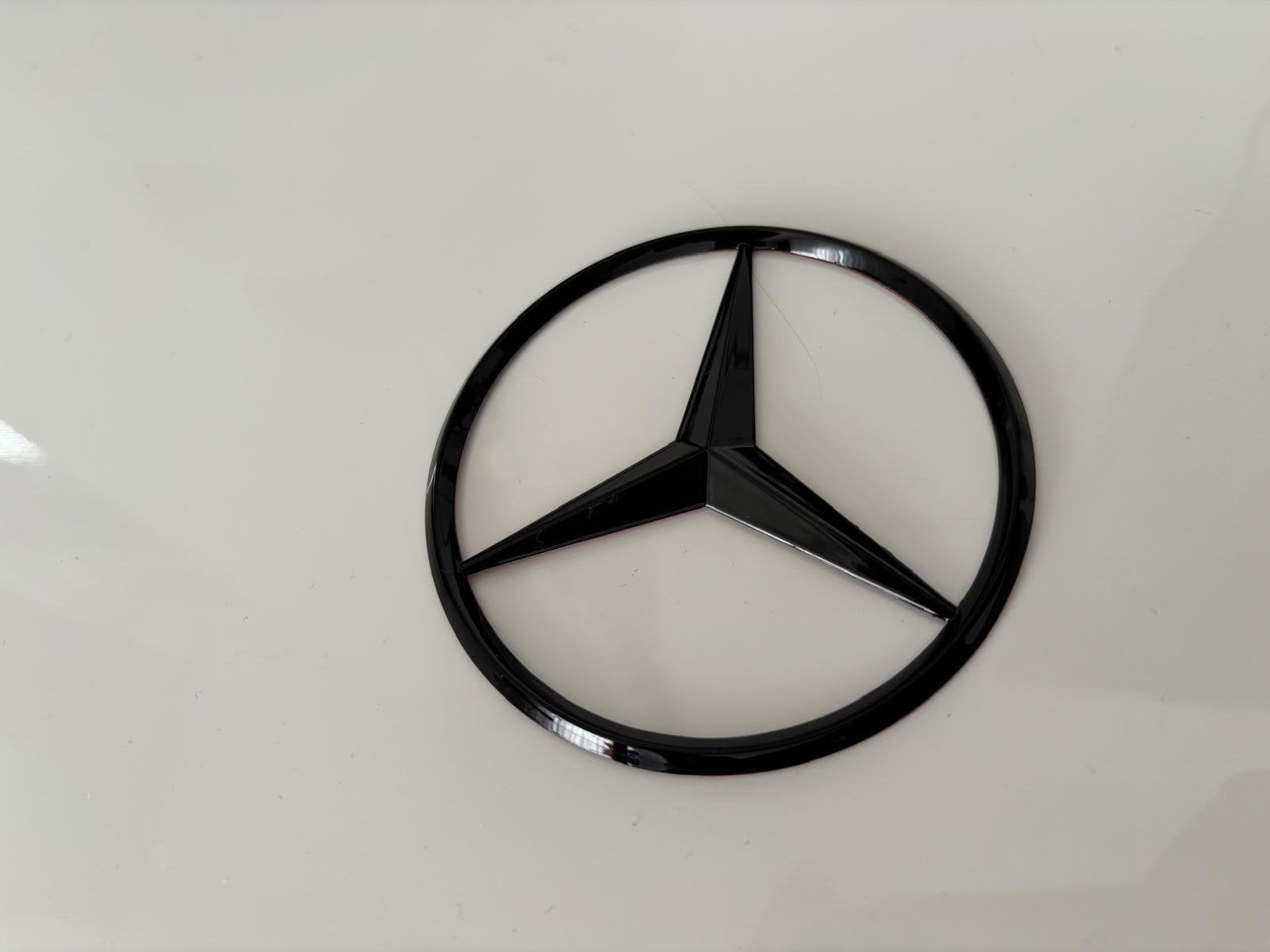 Mercedes-Benz Logo - 90mm - Zwart - Ster Emblem, Auto diversen, Ophalen, Nieuw