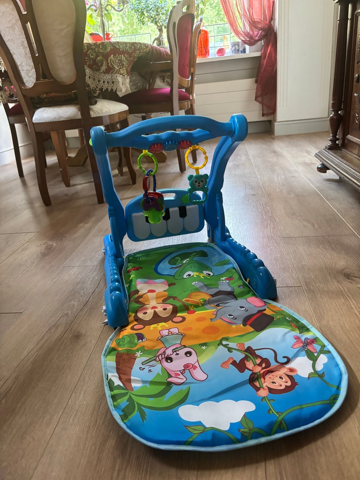 Baby speelkleed met piano en rammelaars, Kinderen en Baby's, Speelgoed | Babyspeelgoed, Ophalen, Zo goed als nieuw, Speelkleed