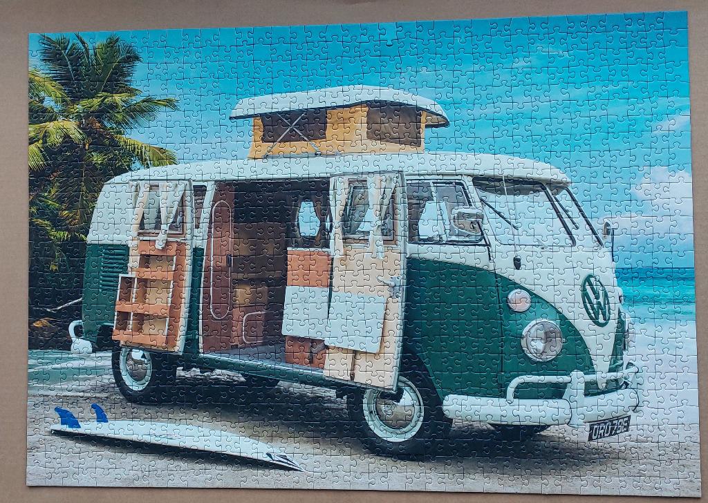 Volkswagen T1 campervan puzzel Ravensburg 170876, Hobby en Vrije tijd, Ophalen of Verzenden, 500 t/m 1500 stukjes, Zo goed als nieuw
