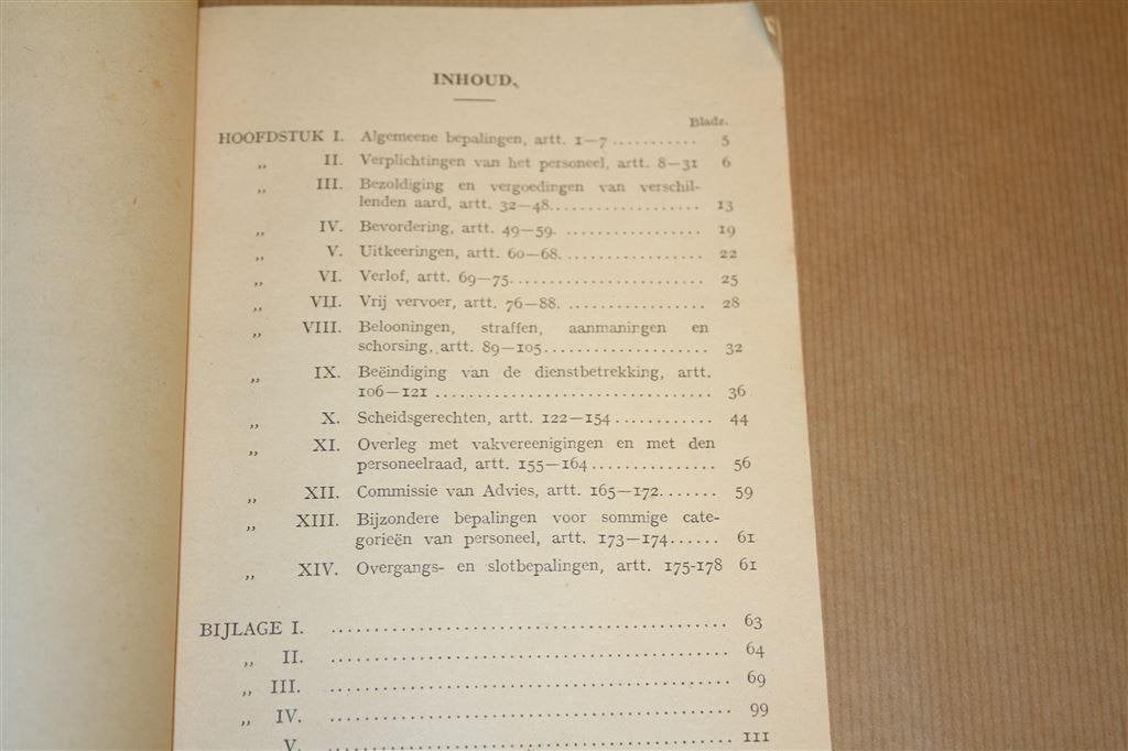 Reglement personeel Nederlandsche Spoorwegen 1946, Ophalen of Verzenden, Gebruikt, Tram, Overige typen