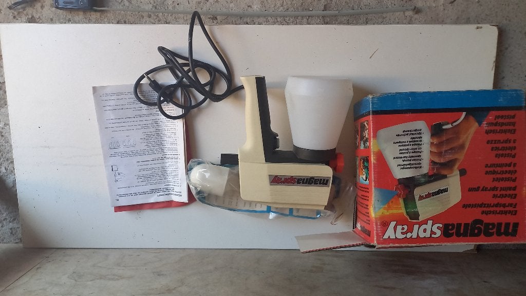 Magnaspray elektrische verfspuit compleet in doos, Ophalen, Zo goed als nieuw