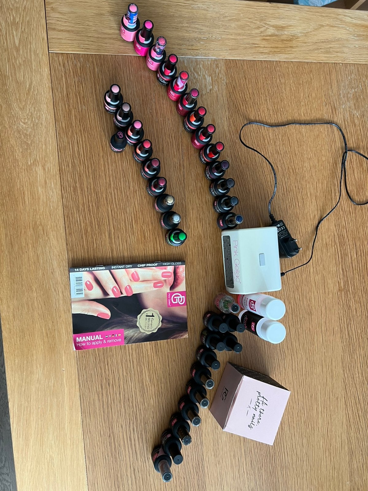 Zeer complete Pink Gellak set, Ophalen of Verzenden, Zo goed als nieuw