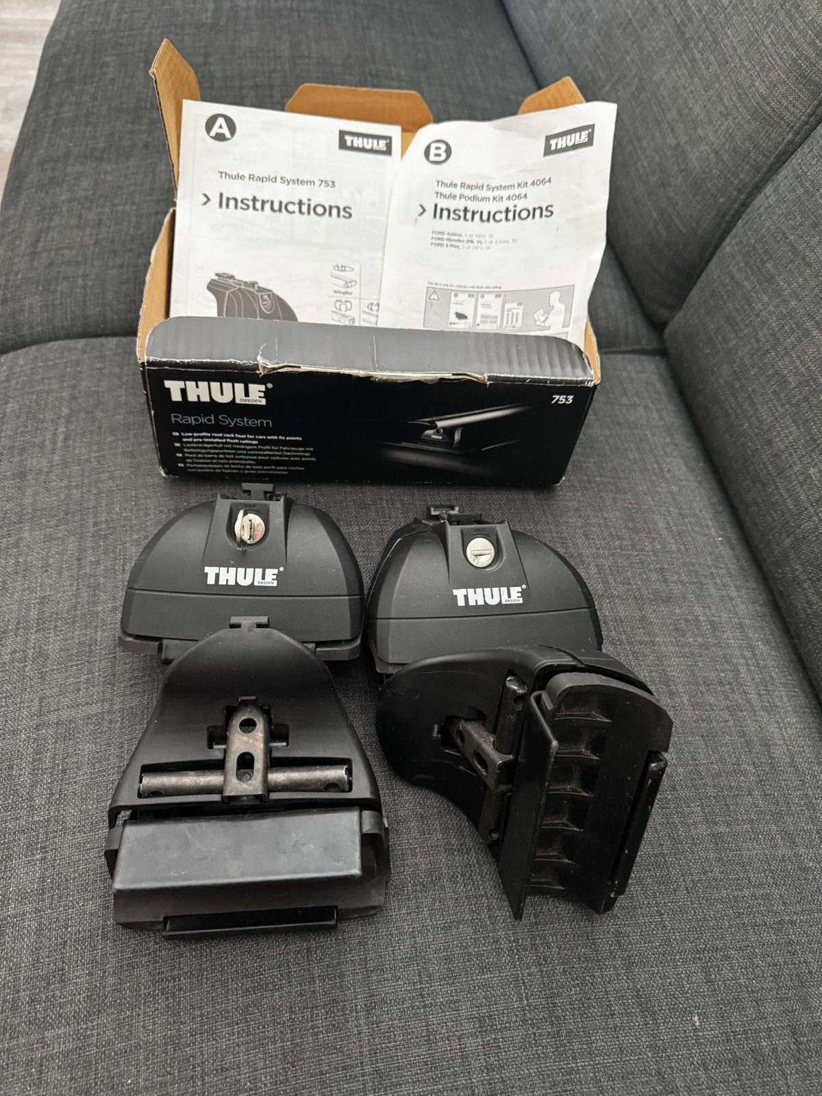 Thule dakdrager kit 753 en 4064 oa Ford Mondeo Estate, Ophalen of Verzenden, Gebruikt