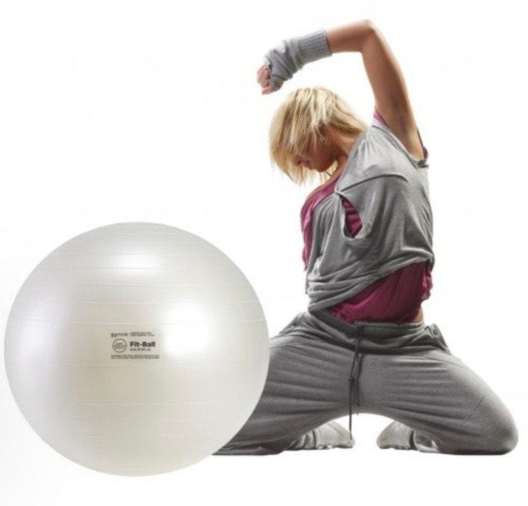Fysio/oefen/sport/ zit-bal 75 cm - Zo goed als nieuw, Ophalen of Verzenden, Zo goed als nieuw, Buik, Fitnessbal