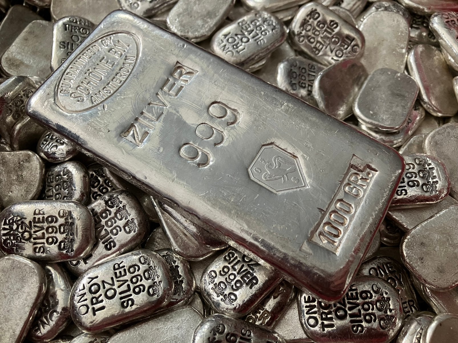 Schöne zilverbaar 1kg, Ophalen of Verzenden, Zilver