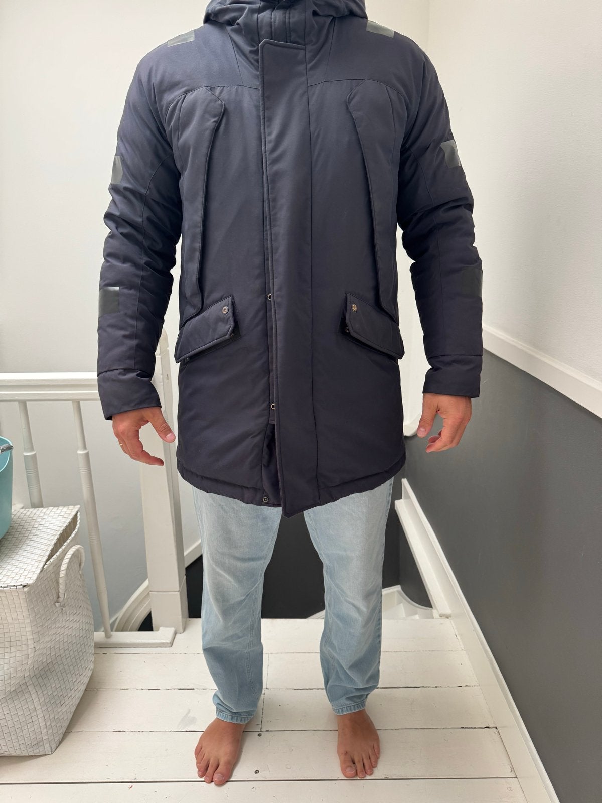 Krakatau Snorkel Parka QM180 Marcacite, Ophalen of Verzenden, Zo goed als nieuw, Maat 52/54 (L), Zwart