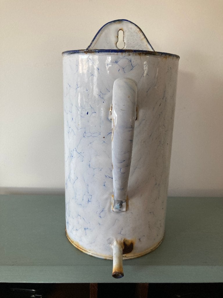 Brocante Franse emaille irrigator/douche, Antiek en Kunst, Curiosa en Brocante, Ophalen of Verzenden