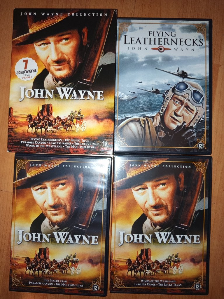 John Wayne collection ֎ 7 films met John Wayne, Gebruikt, Ophalen of Verzenden, Voor 1940, Actie en Avontuur