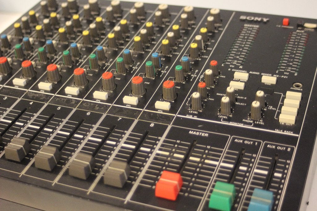 Sony MX-P21 8 ch mixer, Muziek en Instrumenten, Sony@sony.com, Sony 567890, Gebruikt, Ophalen of Verzenden