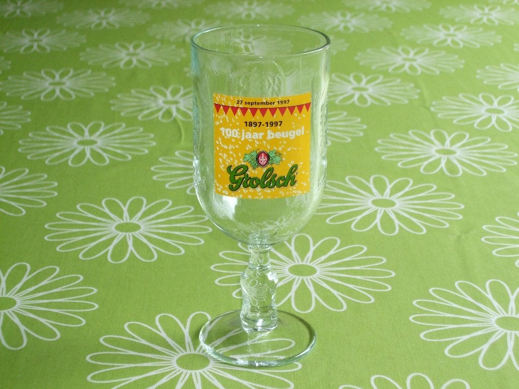 Grolsch - 100 jaar beugel 1897 - 1997, Ophalen of Verzenden, Zo goed als nieuw, Glas of Glazen, Grolsch