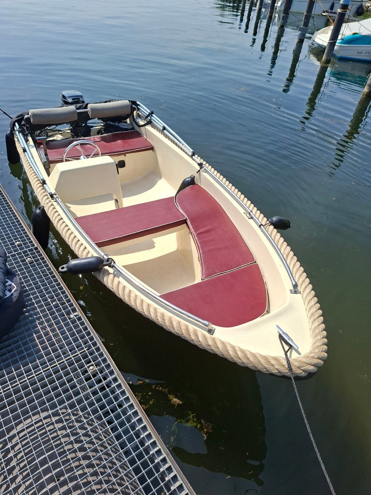 Sloep/consoleboot met Mercury 25pk motor, Watersport en Boten, Motorboten en Motorjachten, Overige merken, Gebruikt, 4 m, Buitenboordmotor