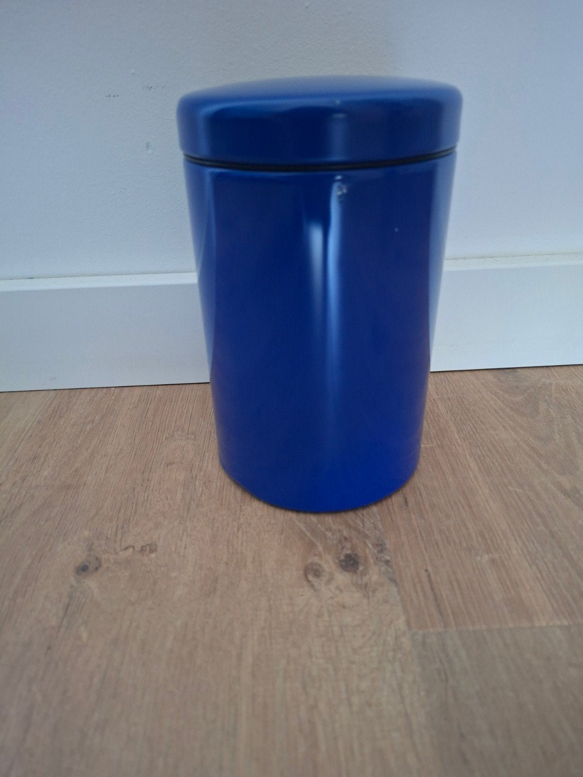 Brabantia voorraadblik blauw, Ophalen of Verzenden, Gebruikt