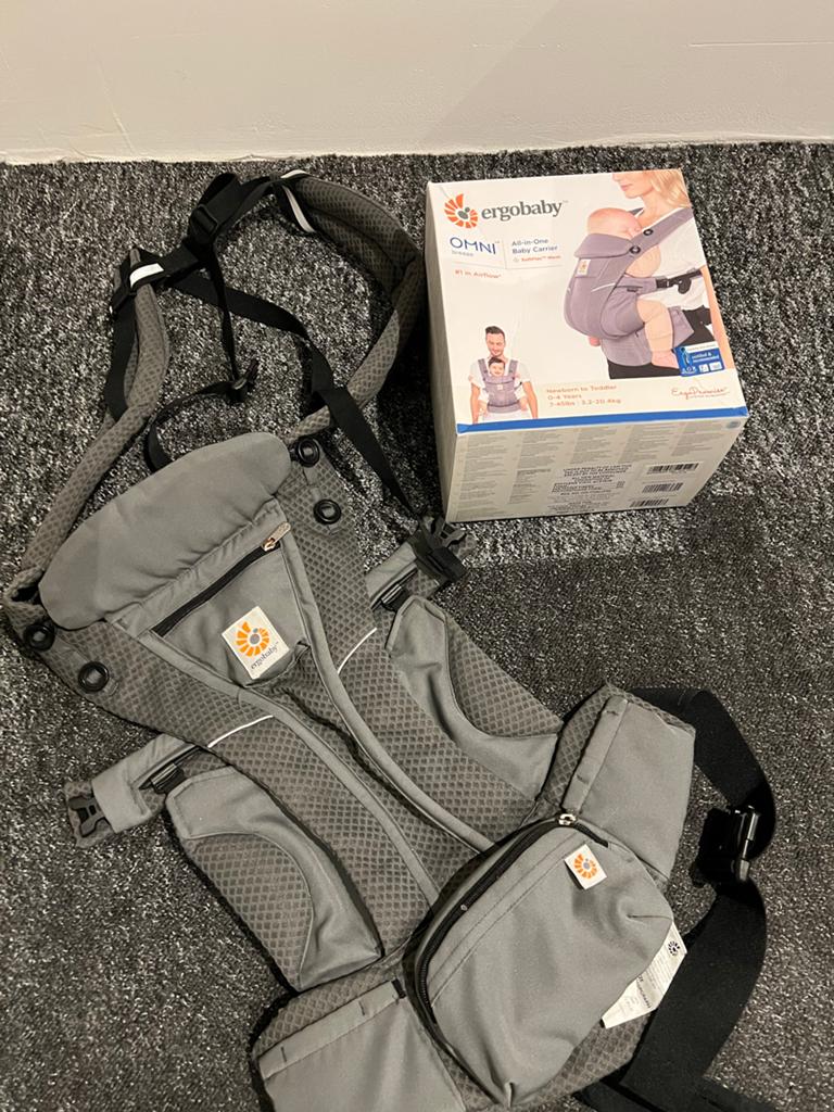 Ergobaby Omni Breeze Draagzak Graphite Grey, Kinderen en Baby's, Babydragers en Draagdoeken, Overige merken, Ophalen of Verzenden