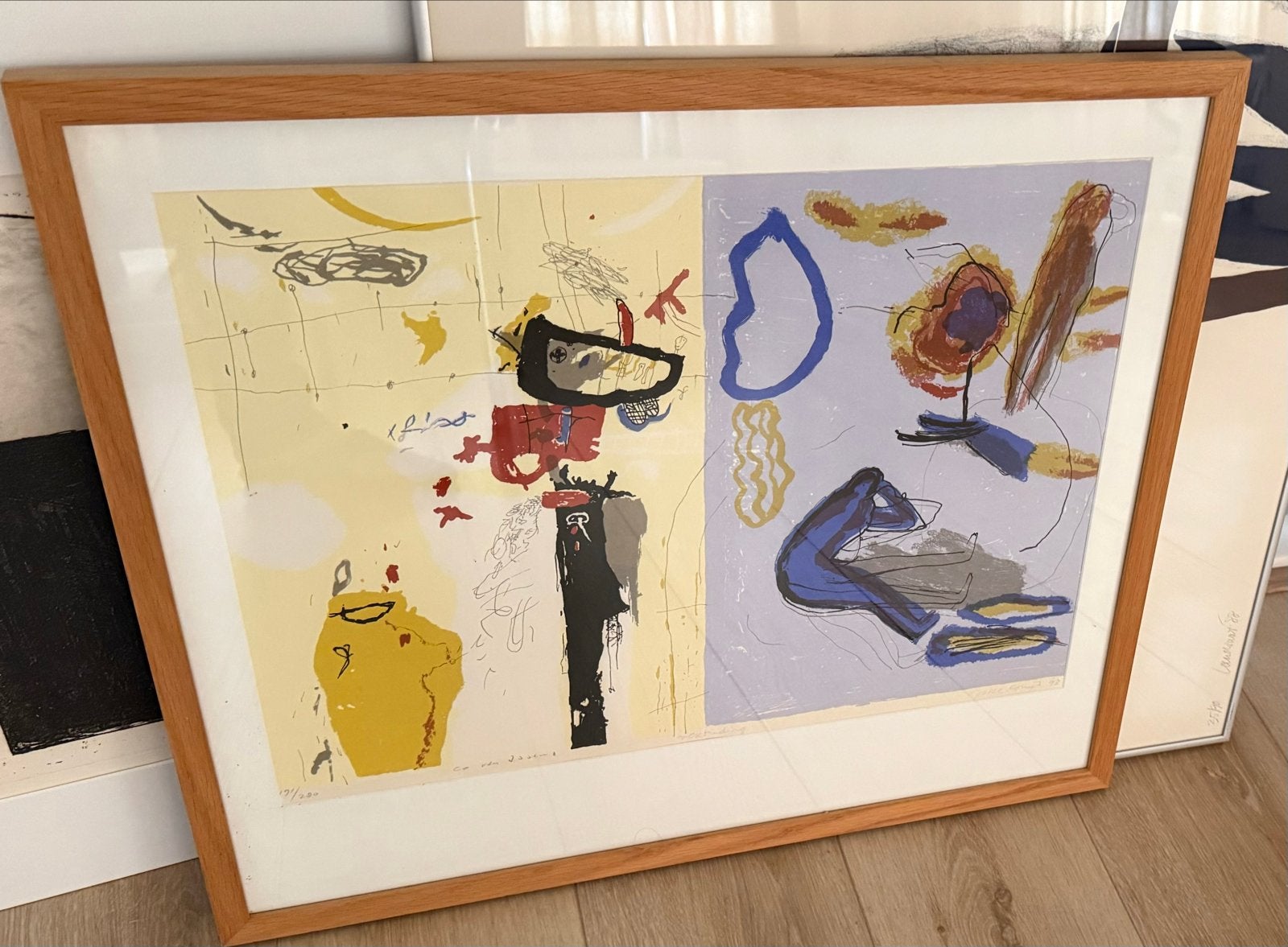 Joke Konijn Co van Assema Zeefdruk 191/280 uit 1993, Antiek en Kunst, Ophalen