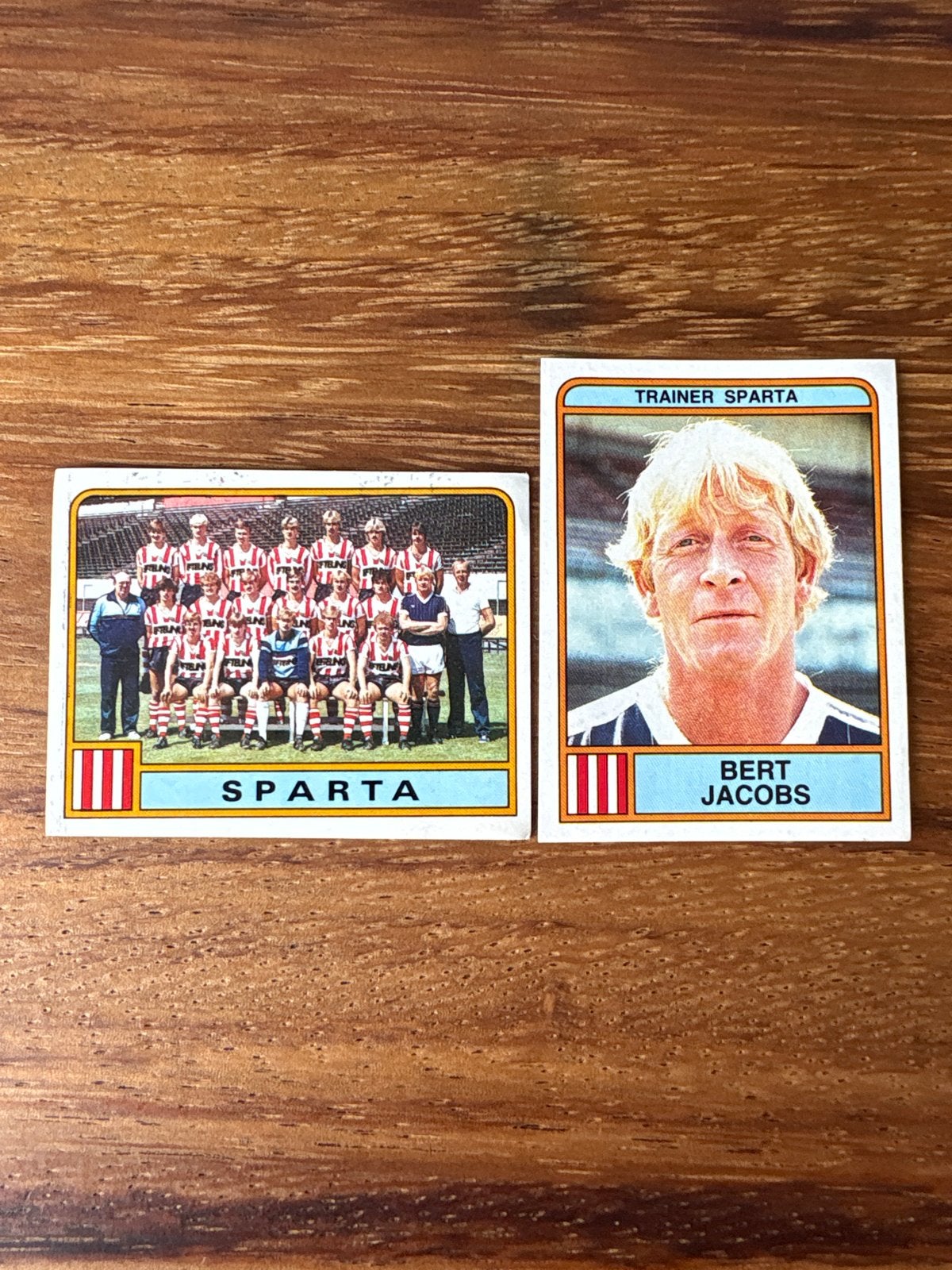 Panini Voetbal 1984 Sparta Rotterdam kaarten, Ophalen of Verzenden, Zo goed als nieuw, Stickers en Plaatjes