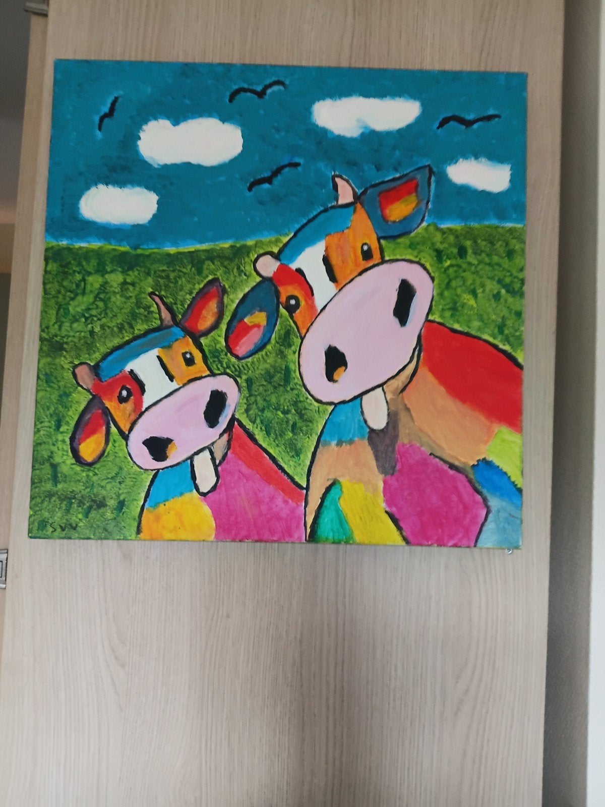 schilderij zelf gemaakt, Antiek en Kunst, Ophalen