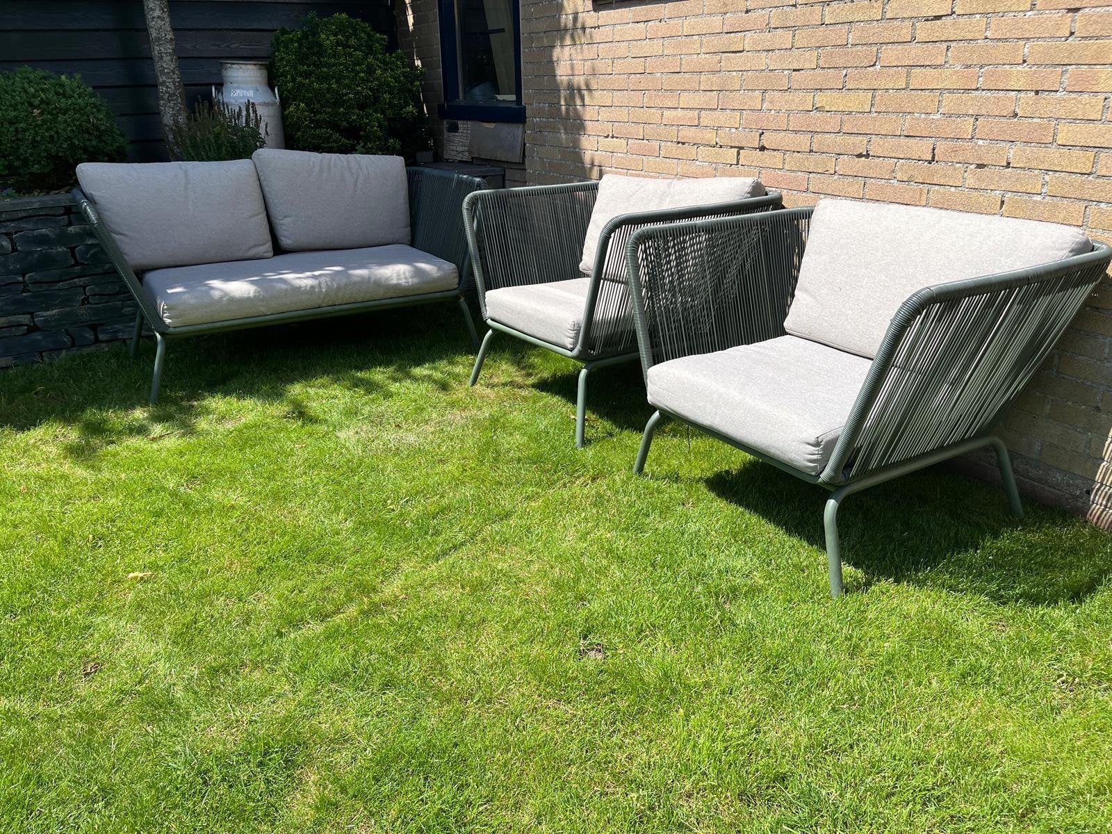 Wicker Loungeset intratuin., Tuin en Terras, Ophalen, Gebruikt, Loungeset, Wicker