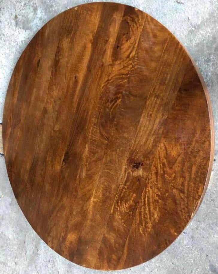 Rond tafelblad - Dia 130 cm, Doe-het-zelf en Verbouw, Hout en Planken, Ophalen, Overige typen, Zo goed als nieuw, 50 mm of meer