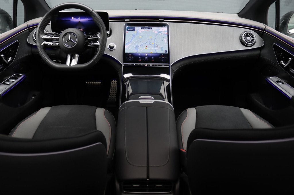Mercedes-Benz EQE 300 Business Solution AMG 90 kWh | Luchtve, Auto's, Mercedes-Benz, Achterwielaandrijving, Zwart, Zwart, EQE