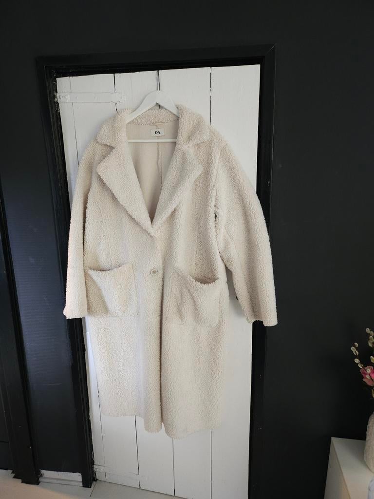 teddy jas xxl, Kleding | Dames, Jassen | Winter, Ophalen of Verzenden, Zo goed als nieuw, Maat 46/48 (XL) of groter, Beige