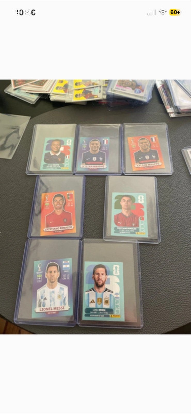 Voetbalplaatjes/stickers Messi, Ronaldo, Mbappé, Ophalen of Verzenden, Zo goed als nieuw, Stickers en Plaatjes