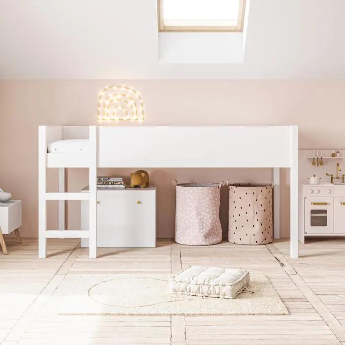 Petite Amelie Half Hoogslaper, Kinderen en Baby's, Kinderkamer | Stapelbedden en Hoogslapers, Ophalen of Verzenden, Zo goed als nieuw