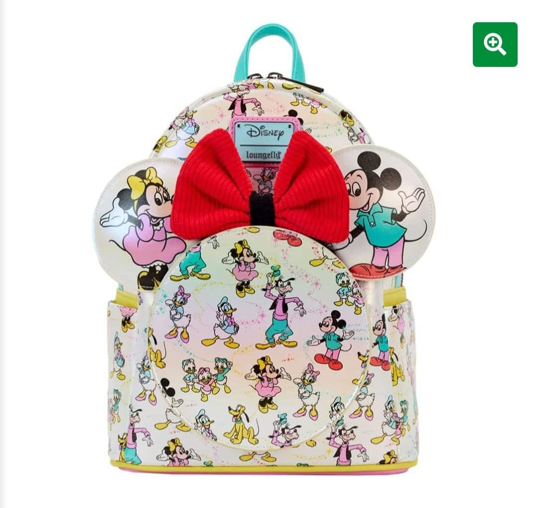 Disney - Loungefly Backpack & Headband Set Mickey & Friends, Ophalen of Verzenden, Mickey Mouse, Nieuw, Tas, Koffer of Zak