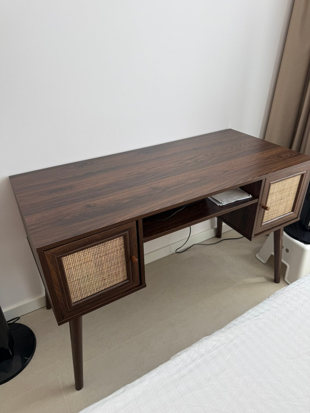 Chique bruine bureau (DEENS)  (NIEUW), Ophalen, Zo goed als nieuw, Eenpersoons, Stapelbed