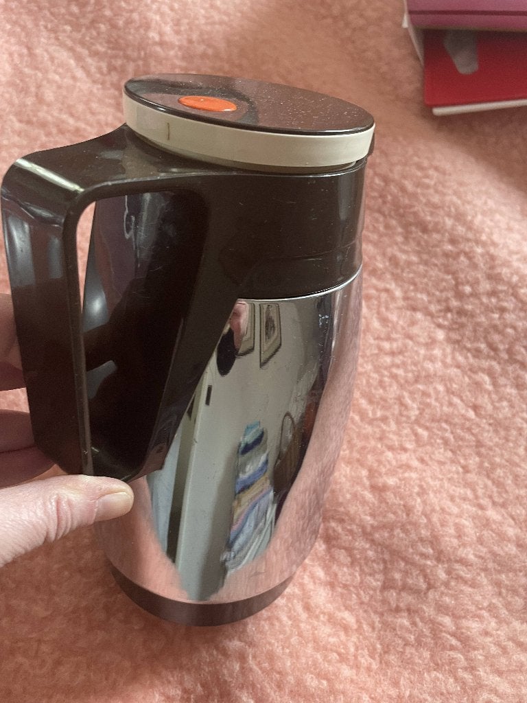 Vintage Dr zimmerman thermoskan thermosfles, Overige typen, Ophalen of Verzenden, Zo goed als nieuw