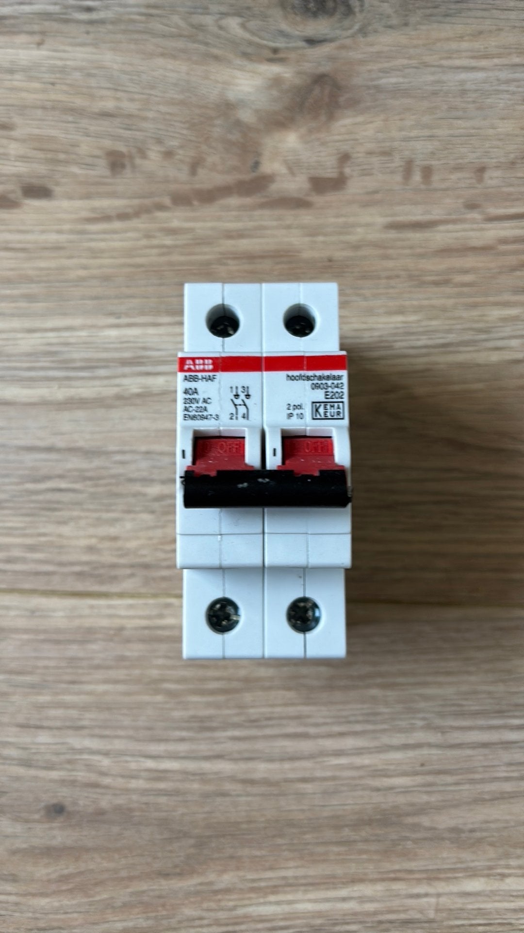 Abb hoofdschakelaar 1 Fase, Ophalen of Verzenden, Zo goed als nieuw