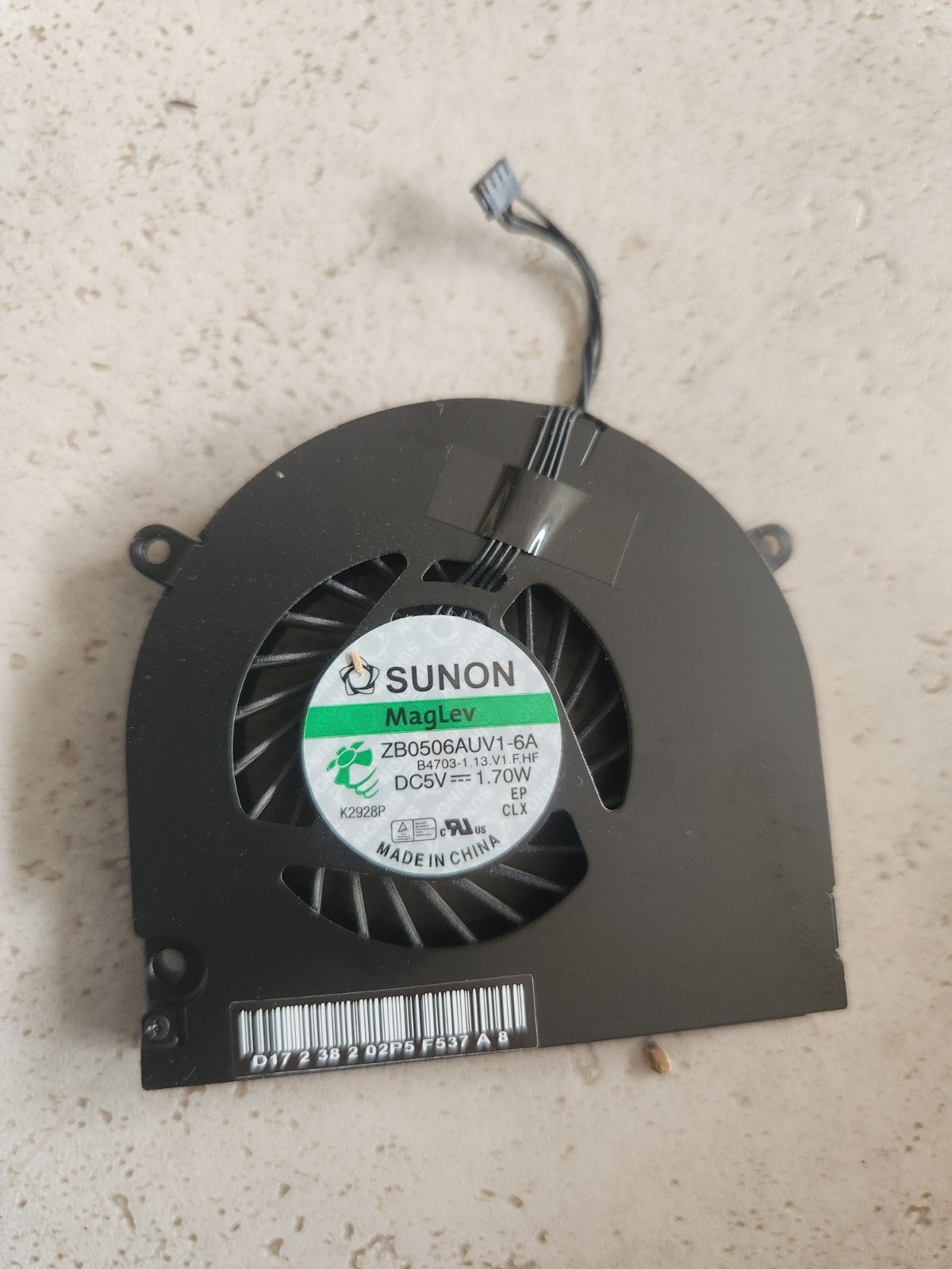 Ventilator voor MacBook Pro 2013 (SUNON MagLev), Ophalen of Verzenden, Gebruikt