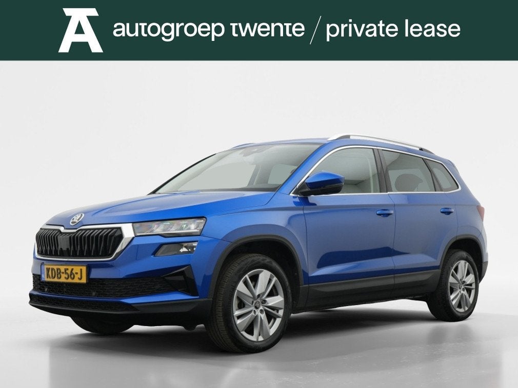 Skoda Karoq 1.5 TSI ACT Business Edition - Private lease 629, Stof, 4 cilinders, Blauw, Karoq