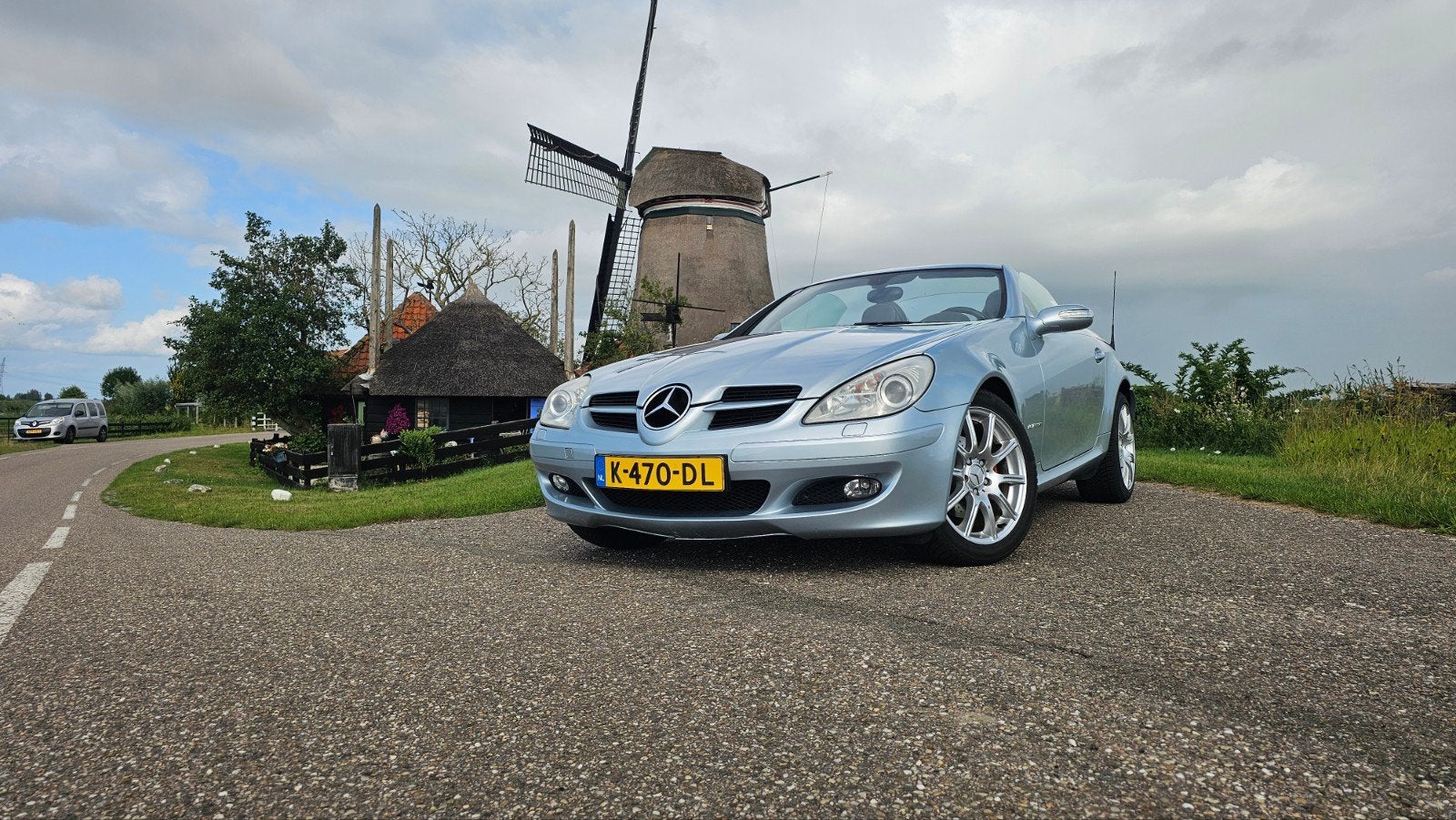 Mercedes-Benz SLK 200 Compressor 2005 Grijs, Auto's, Mercedes-Benz, 1796 cc, 163 pk, 66 €/maand, 1290 kg