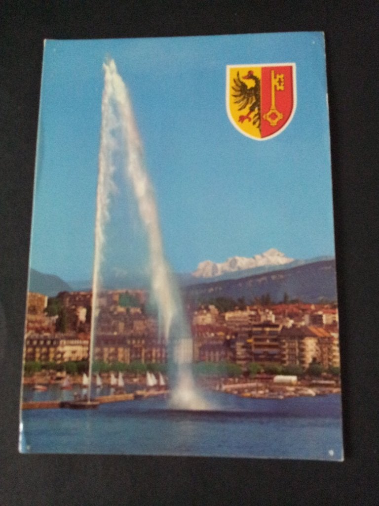 Ansichtkaart gelopen Genève Zwitserland, Ophalen of Verzenden, 1980 tot heden, Gelopen, Overig Europa