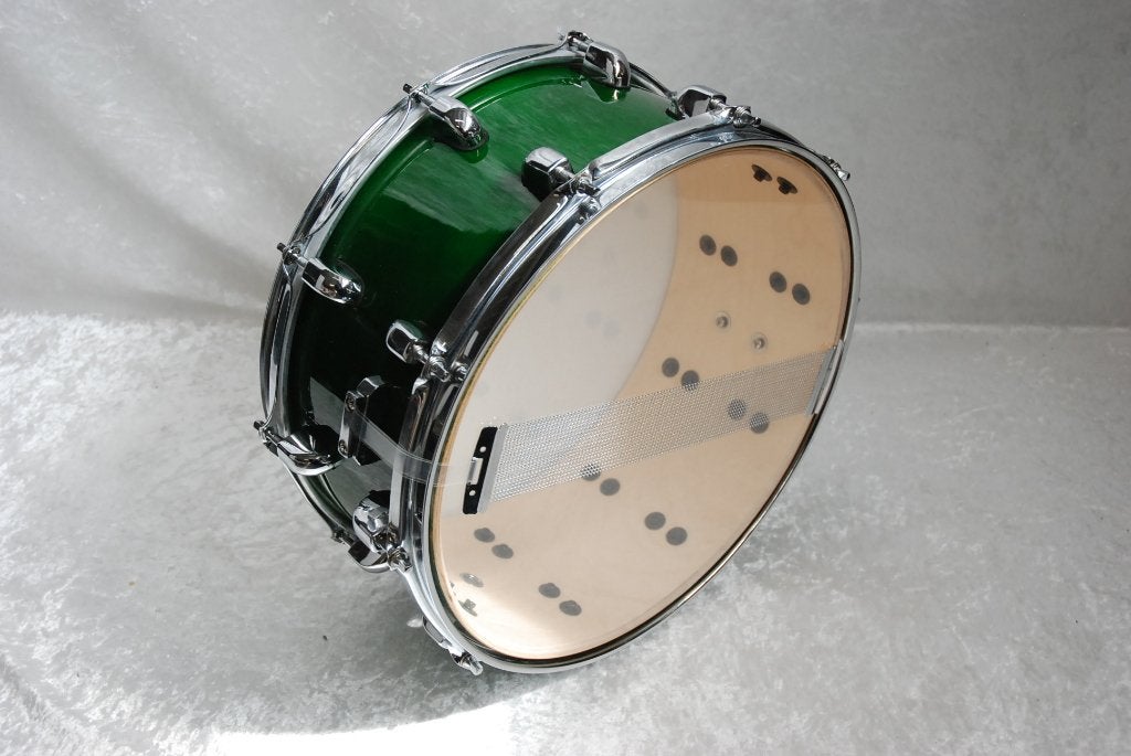 Houten snaredrum gelakt met 10 lugs  14x5,5 inch  <25251226>, Gebruikt, ., Drums of Percussie, Ophalen of Verzenden