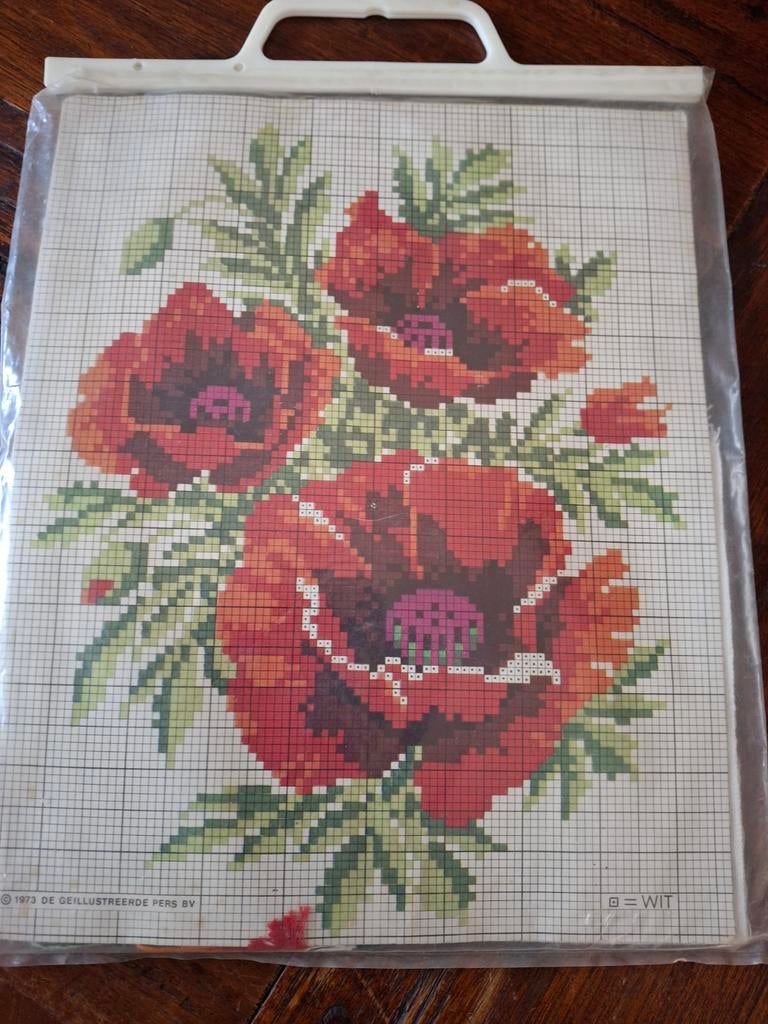 Klaprozen pakket, Hobby en Vrije tijd, Ophalen of Verzenden, Nieuw, Borduurpakket