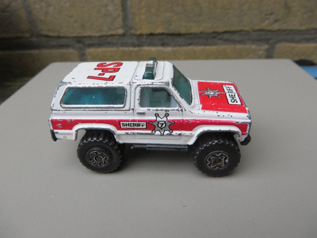 Matchbox 4X4 Chevy Blazer SHERIFF, Ophalen of Verzenden, Gebruikt, Auto