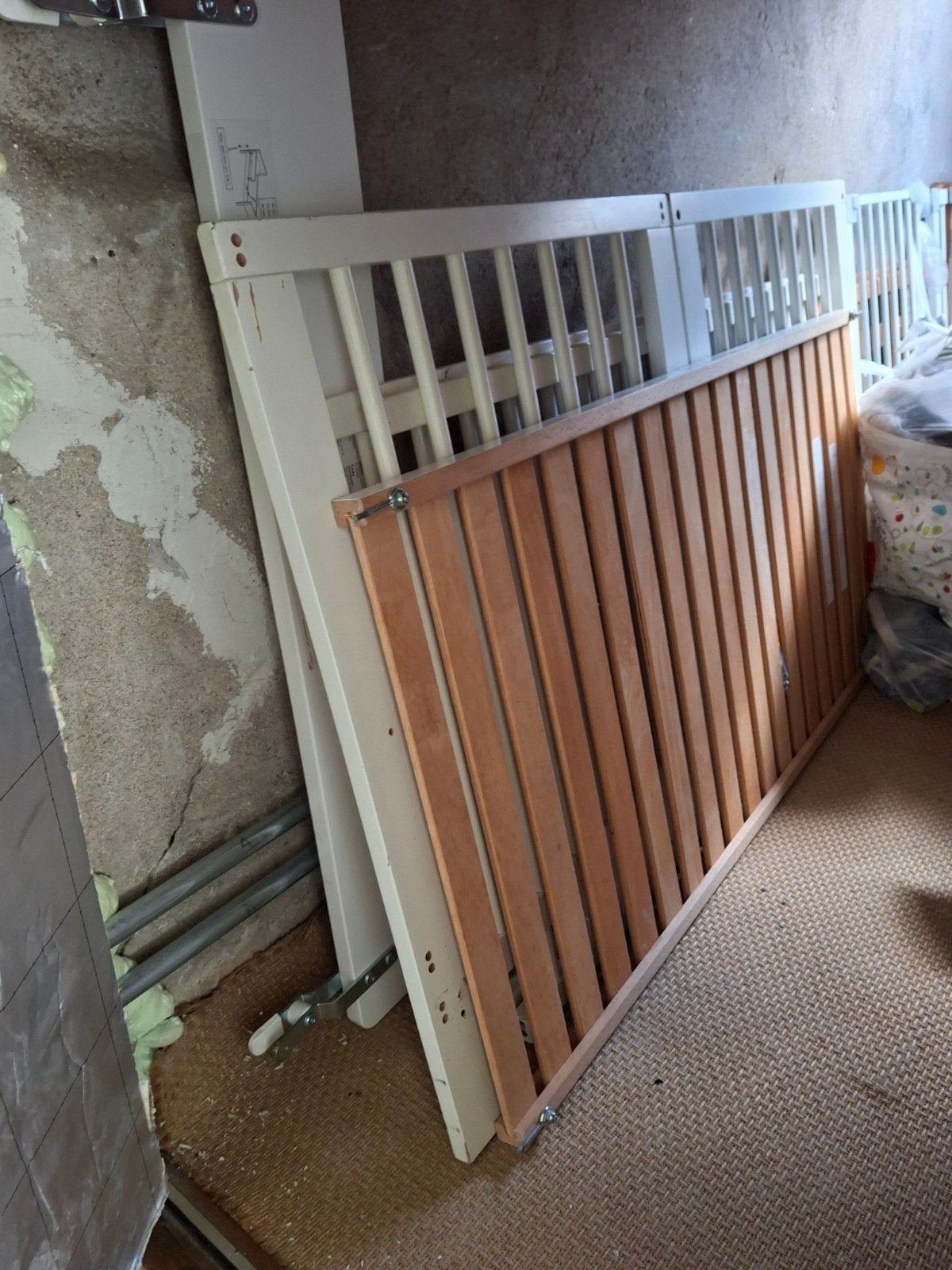 Ikea GULLIVER ledikant - Wit met houten lattenbodem 120 x 60, Ophalen, Gebruikt, Ledikant