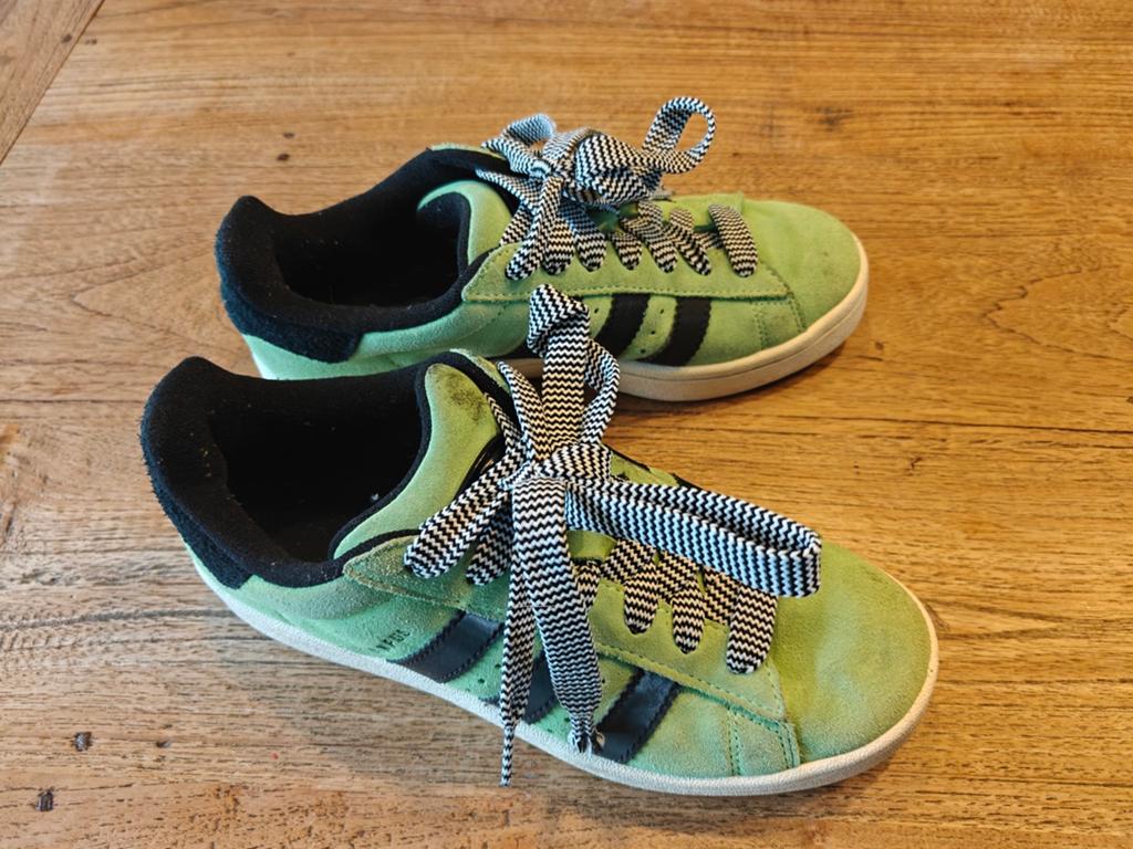 Groene Adidas Campus sneakers, maat 38,5, Ophalen of Verzenden, Zo goed als nieuw, Schoenen
