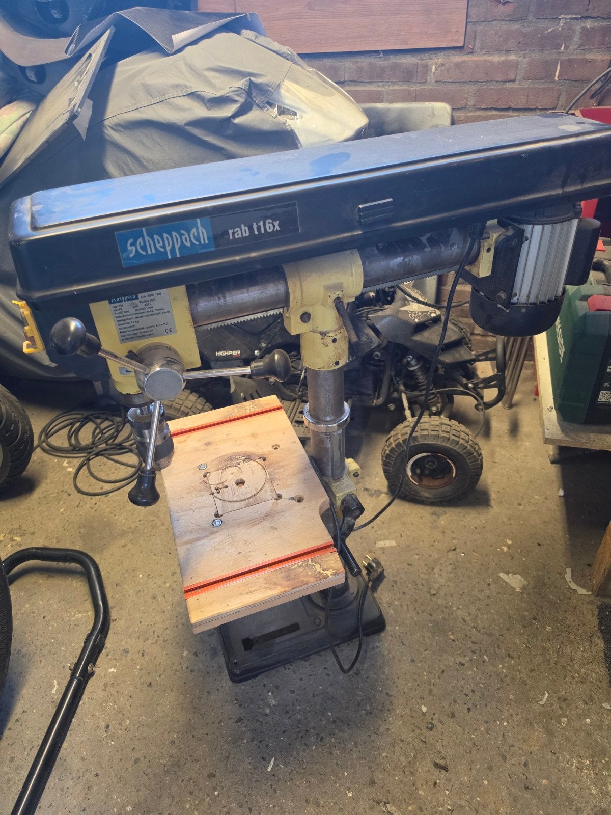 Scheppach Kolomboormachine rab t16x, Ophalen, Gebruikt, 600 watt of meer, Kolomboormachine
