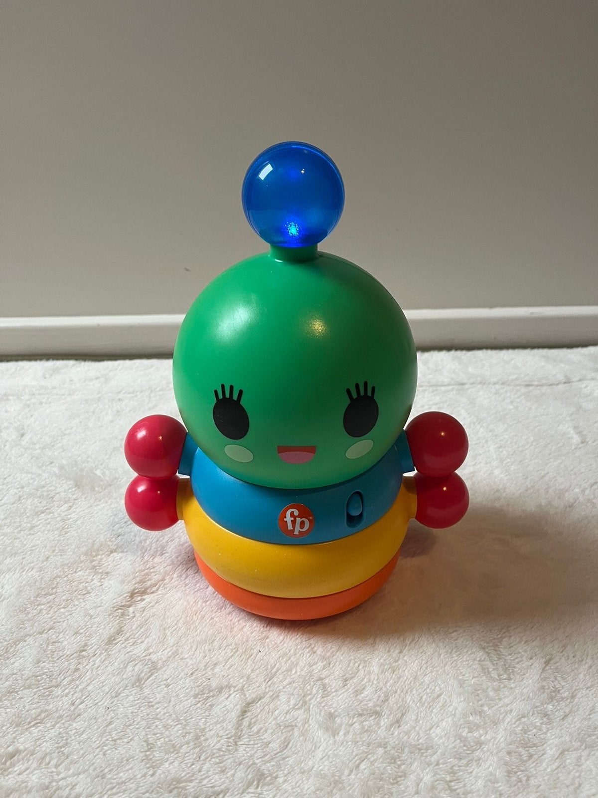 Fisher-Price Wiebelrups met geluid en licht, Ophalen of Verzenden, Zo goed als nieuw, Overige typen, Met licht