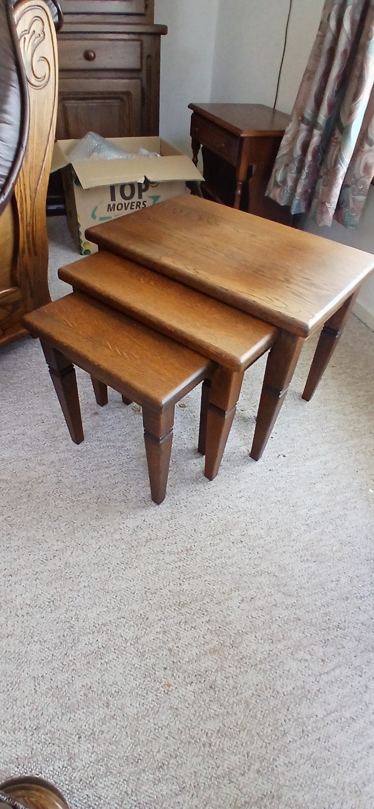 Vintage eiken mimi set, Ophalen