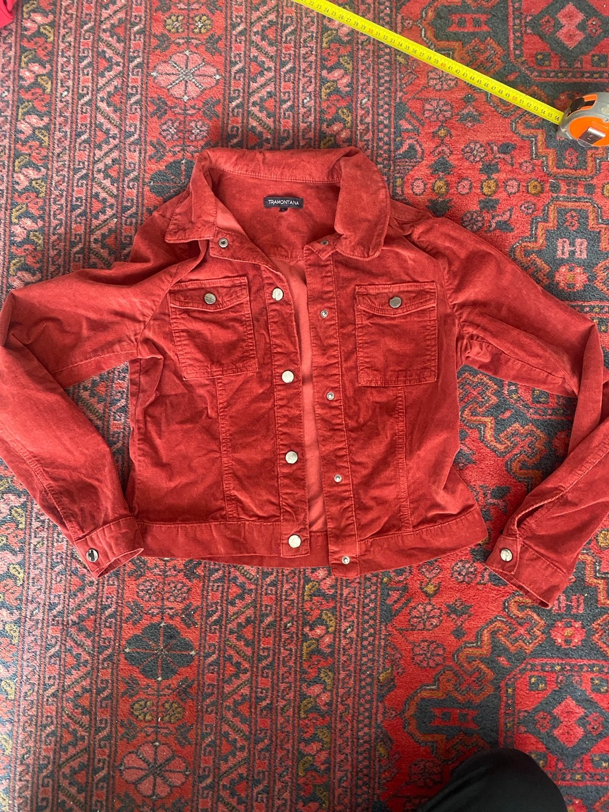Tramontana ribfluwelen jasje maat S rood, Ophalen of Verzenden, Zo goed als nieuw, Maat 36 (S), Rood