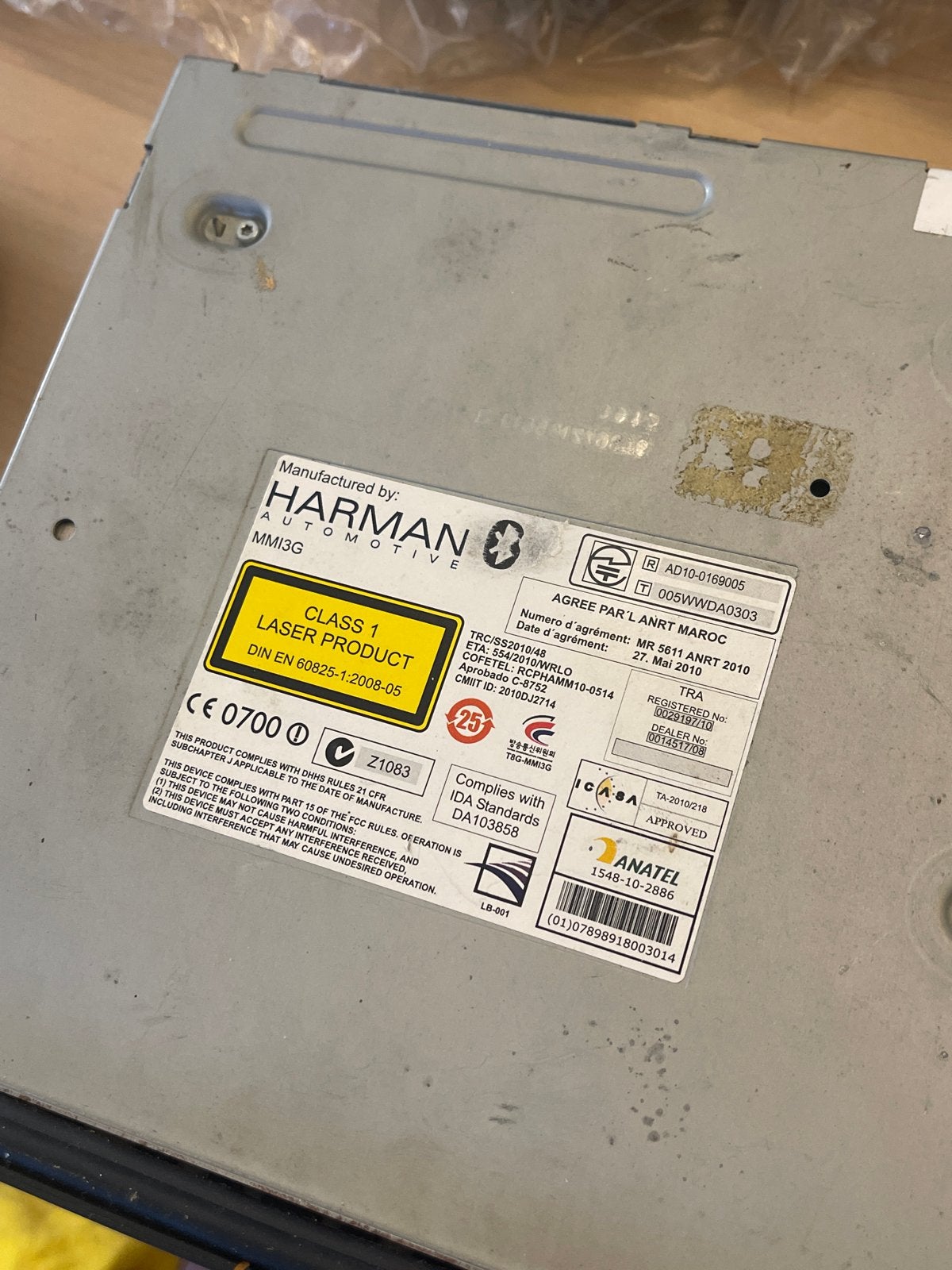 Audi A1 MMI 3G Main Unit (8X0 035 666 G/H) Harman/Becker, Ophalen of Verzenden, Gebruikt