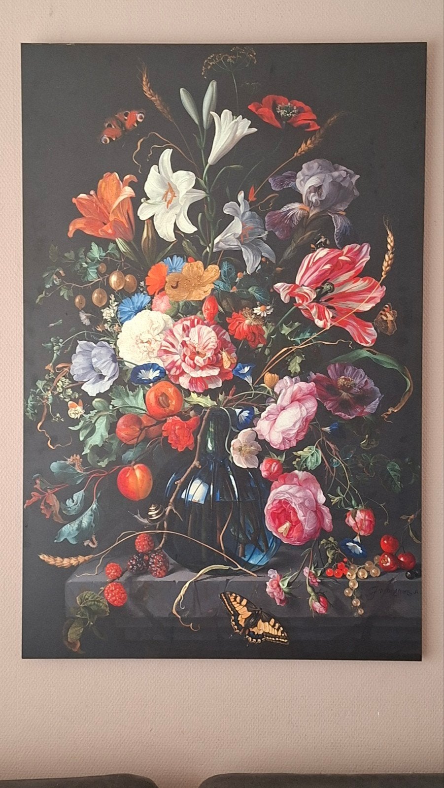 forex Schilderij bloemen - 75x115 cm - Nieuwstaat, Ophalen of Verzenden