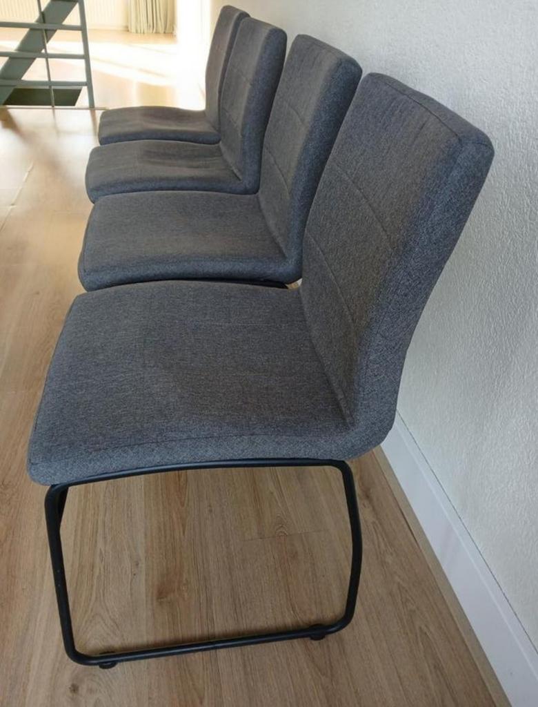 Eetkamer stoelen, Ophalen, Zo goed als nieuw, Vier, Stof
